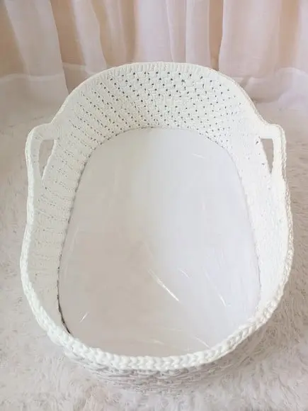Cesto Moisés Grande de Crochê Bercinho para Quarto Bebê