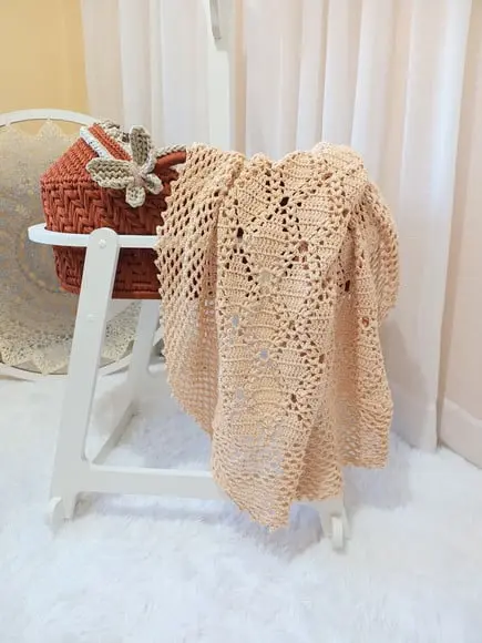 Mantinha de Crochê para Bebê