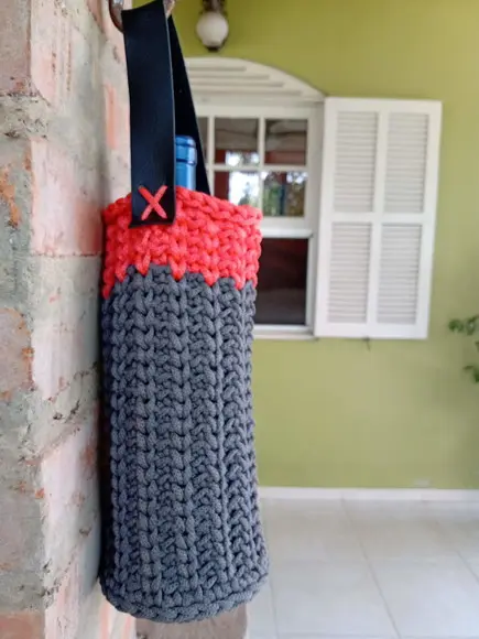 Wine Bag Porta Garrafa De Vinho Em Crochê