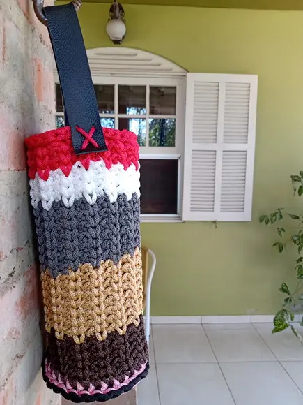 Wine Bag Porta Garrafa De Vinho Em Crochê