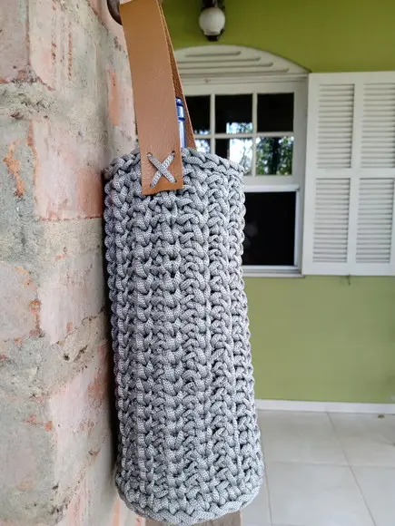 Wine Bag Porta Garrafa De Vinho Em Crochê