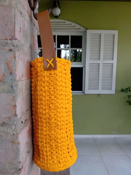 Wine Bag Porta Garrafa De Vinho Em Crochê
