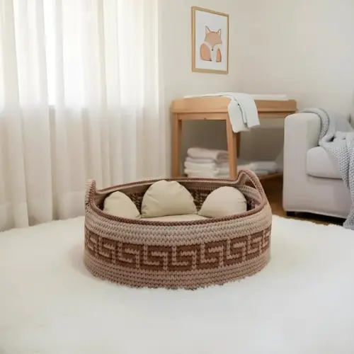 Cesto Moisés Redondo 80cm Diâmetro para Bebê