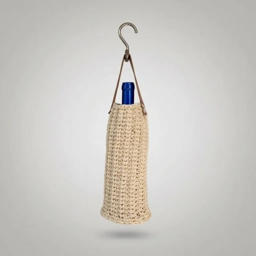 Wine Bag Porta Garrafa De Vinho Em Crochê