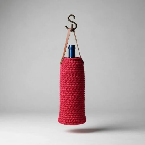 Wine Bag Porta Garrafa De Vinho Em Crochê