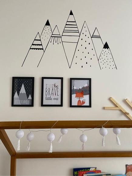 Kit Quadros Infantil Montanhas e Ursos A4