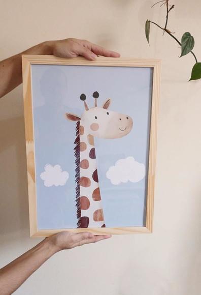 Kit Quadros Infantil Nossa Senhora e Versículo Josué A3