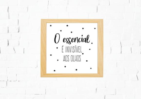 Quadro Infantil O Essencial é Invisível aos Olhos