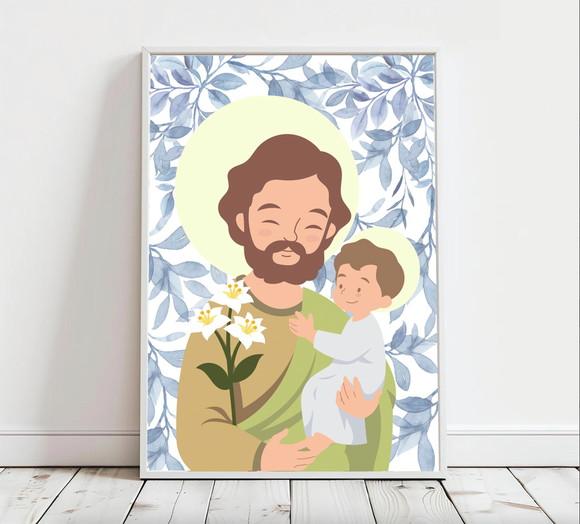 Quadro Infantil São José A3