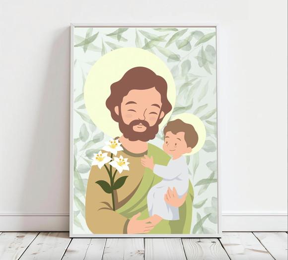 Quadro Infantil São José A3