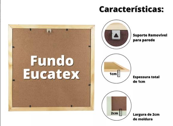 Quadros Infantil Animais Escandi Raposa Coelho e Urso A3