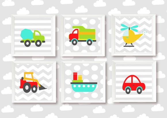 Quadros Infantil Bebê Menino Brinquedos
