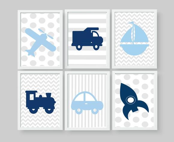 Quadros Infantil Brinquedos Menino A4