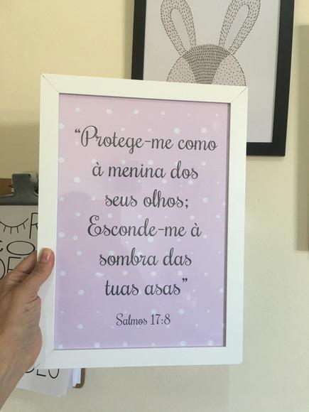 Quadros Infantil Menina Nuvem Nome e Versículos