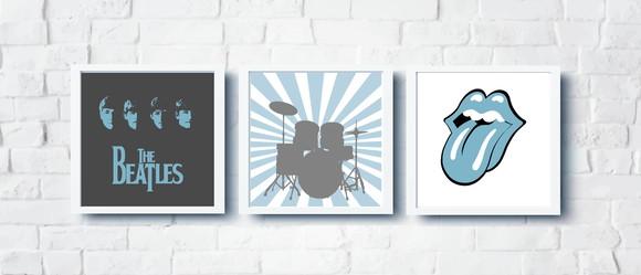 Quadros Menino Decor Rock'n Roll
