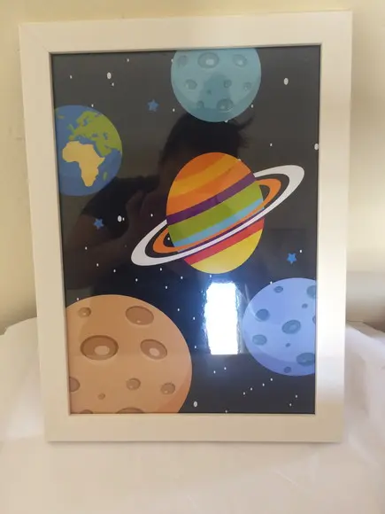 Kit Quadros Decoração Bebê Astronauta e Planetas