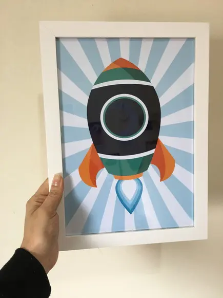 Kit Quadros Decoração Infantil Astronauta e Planetas A4