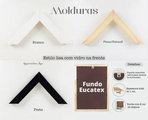 Quadro Infantil Nossa Senhora Folhagens A4