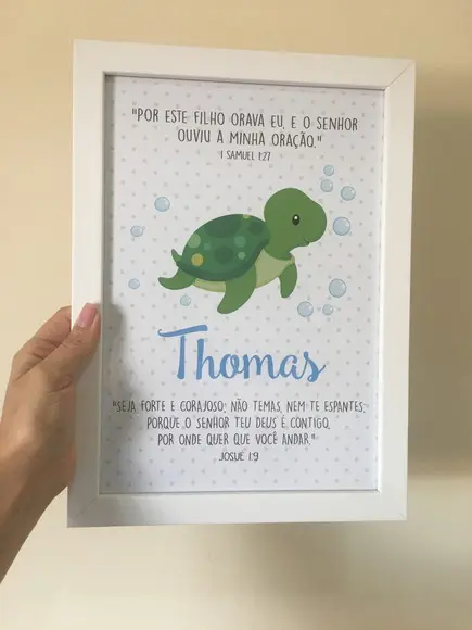 Quadro Infantil Oração Anjo da Guarda Menina A4