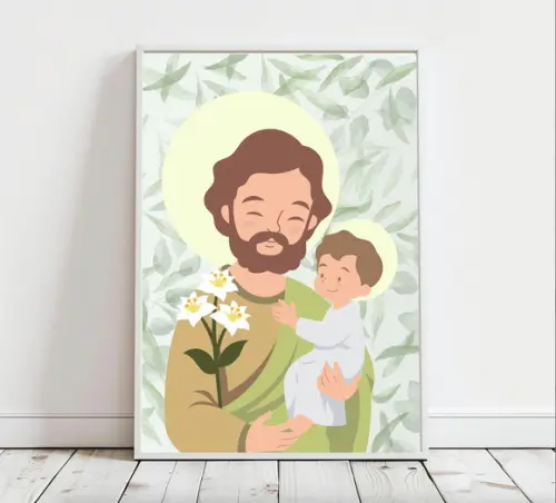 Quadro Infantil São José A3