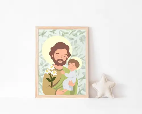 Quadro Infantil São José A4