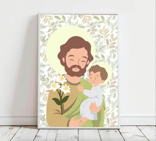 Quadro Infantil São José A4