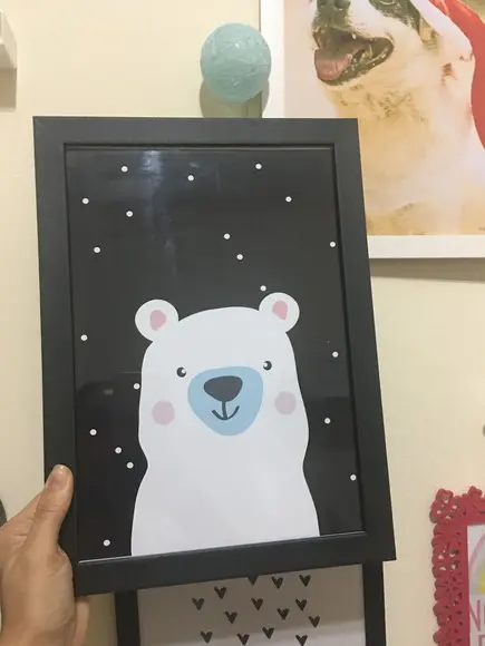 Quadros Infantil Mamãe Urso e Montanhas Escandinavas