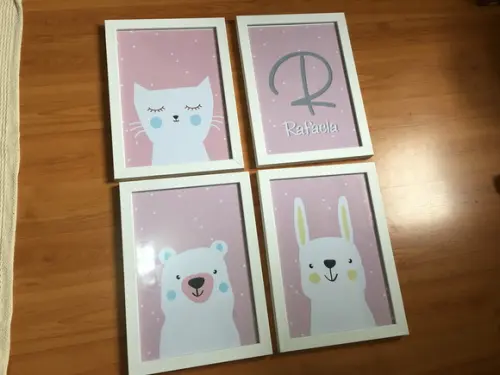 Quadros Infantil Menina Bailarinas A4