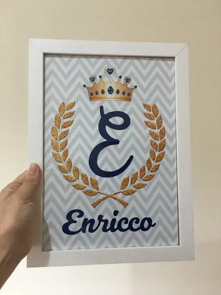 Quadros Infantil Menino Caminhão Trator Nome Personalizado