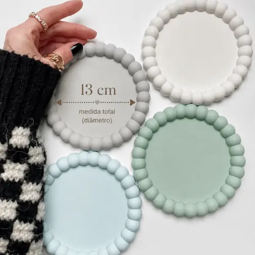 Bandeja Decorativa em Cimento - Bubble 13 cm