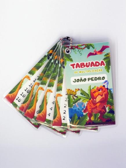 Chaveiro Tabuada Dinossauro