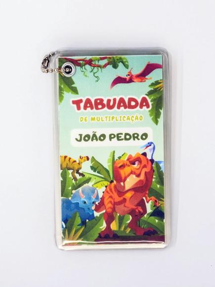 Chaveiro Tabuada Dinossauro
