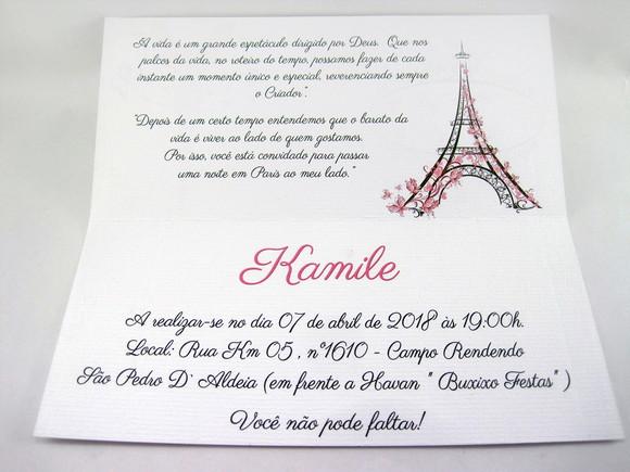 Convite 15 Anos - Paris