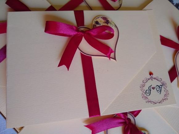Convite Casamento Pequeno com Laço