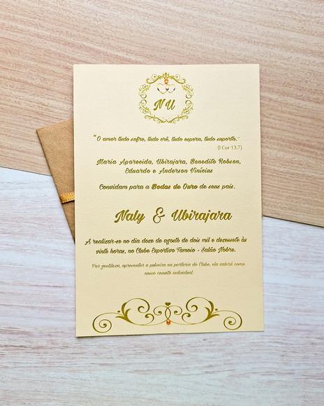 Convite de Bodas ou Casamento Estilo Rústico