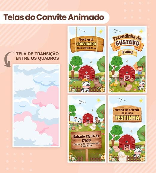 Convite Digital Animado Fazendinha