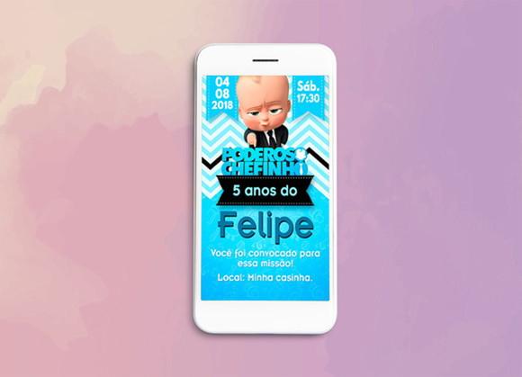 Convite Digital Tema Personalizado