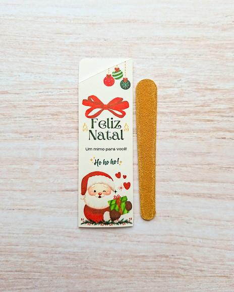 Porta Mini Lixa de Natal - Mimo para Cliente