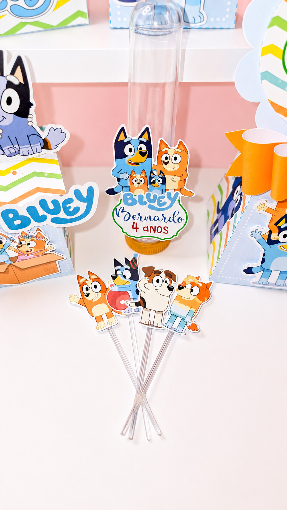 Kit Festa Personalizada com 24 Itens — Lembrancinhas e Caixinha