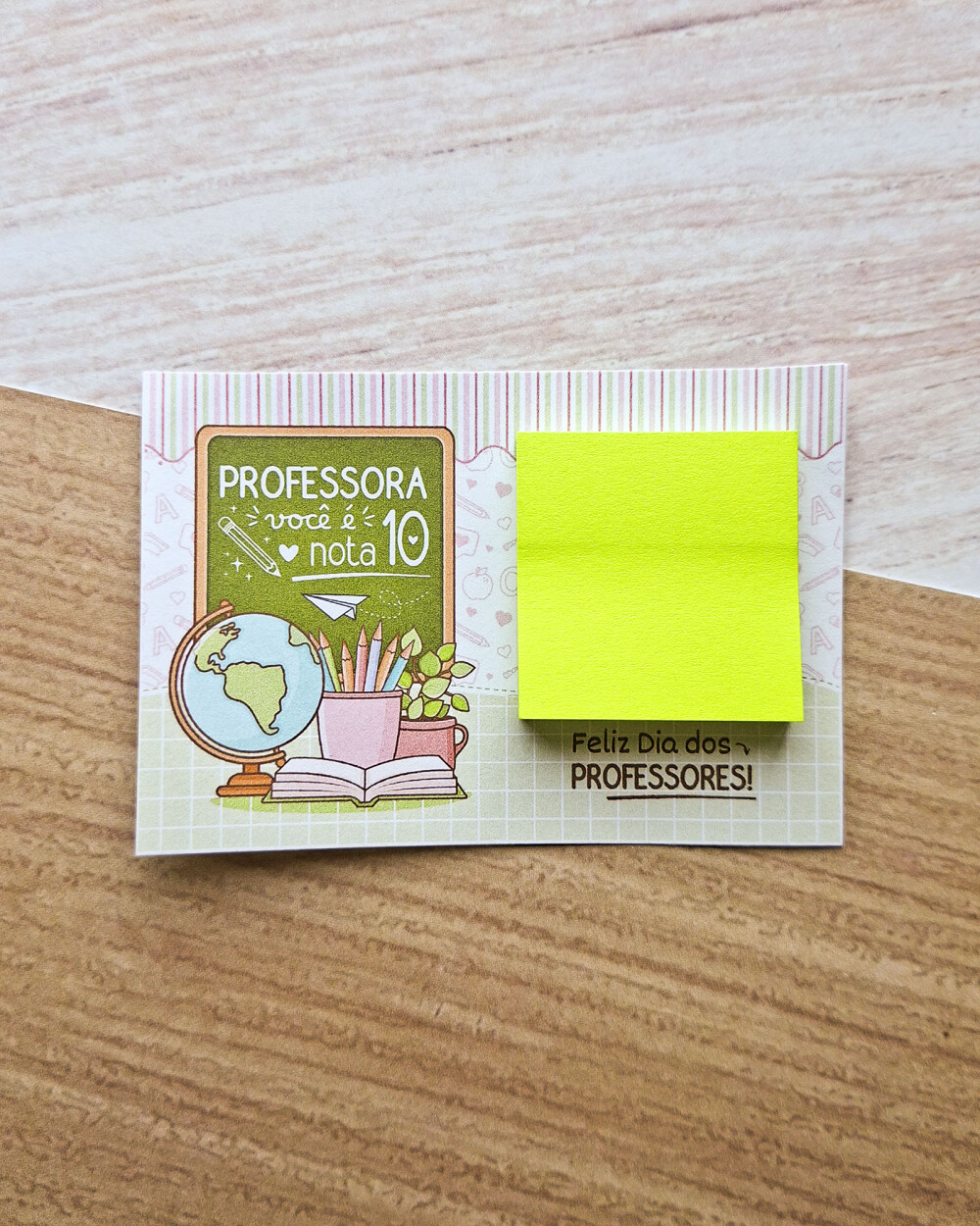 Card com Post-it Dia dos Professores | Artesanou Marketplace