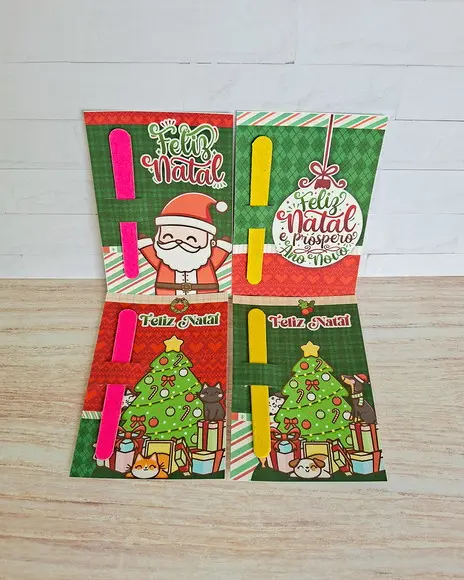 Card com Mini Lixa de Natal - Mimo para Cliente