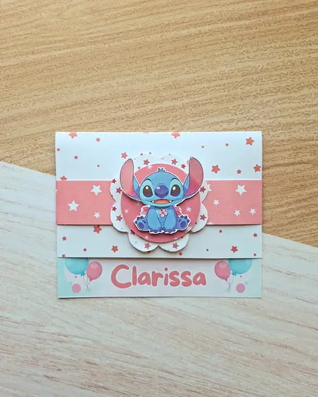 Convite de Aniversário Stitch