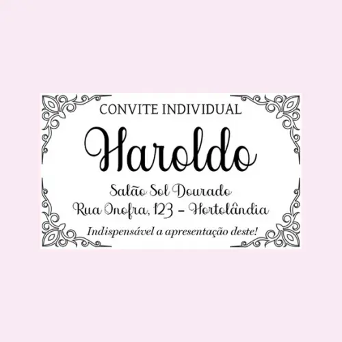 Convite Individual