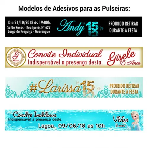 Convite Individual Pulseira