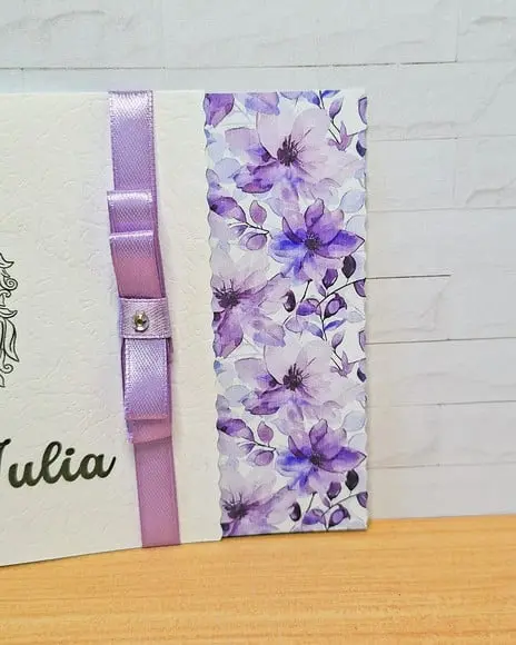 Convite Roxo Debutante 15 Anos