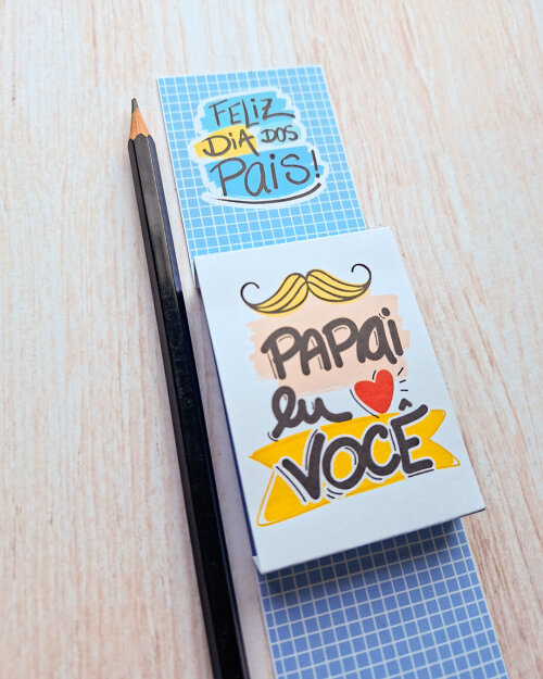Card com Lápis para Dia dos Pais