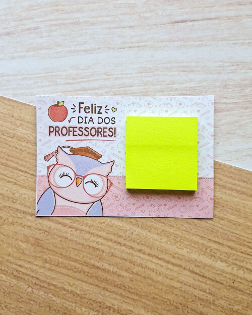 Card com Post-it Dia dos Professores | Artesanou Marketplace