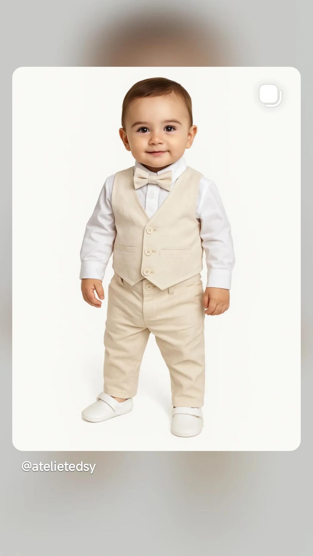 Roupa de Festa para Bebê Menino - Look Elegante Sob Medida