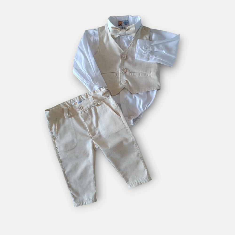 Roupa de Festa para Bebê Menino - Look Elegante Sob Medida