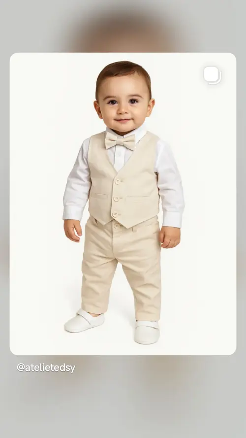 Roupa de Festa para Bebê Menino - Look Elegante Sob Medida